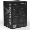 CPU oro aušintuvas SAVIO Vortex X2 Juoda – 120 mm ventiliatorius, 157 mm aukštis, PWM, suderinamas su LGA 2066