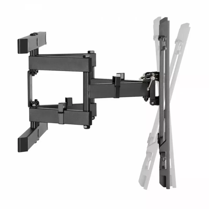 Sieninis TV laikiklis MACLEAN MC-881 37–85 colių televizoriams, VESA iki 600x400, apkrova 60 kg, juodas