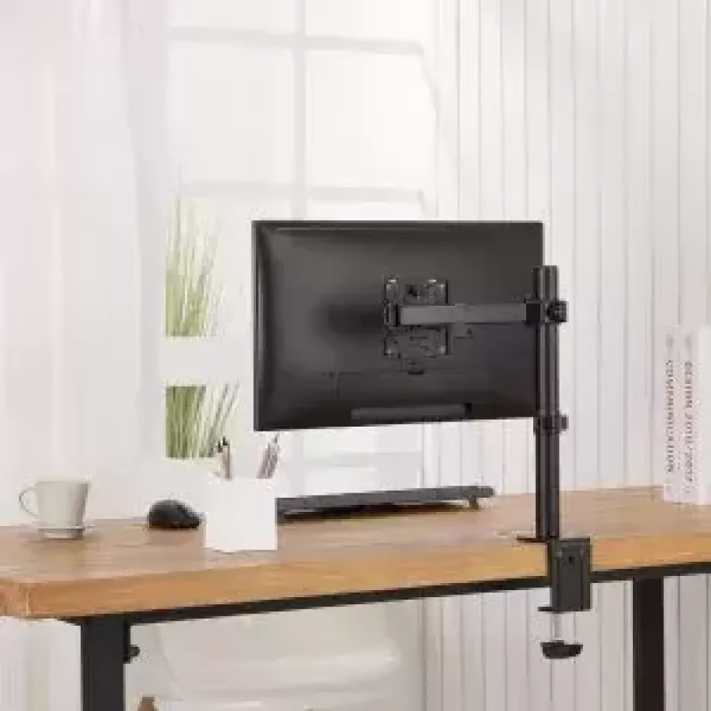 Monitoriaus laikiklis MACLEAN MC-883 — stalo spaustukas 32 colių (81,3 cm), VESA 75x100, iki 8 kg, juodas