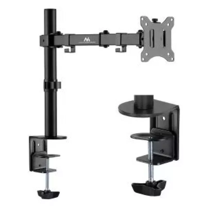 Monitoriaus laikiklis MACLEAN MC-883 — stalo spaustukas 32 colių (81,3 cm), VESA 75x100, iki 8 kg, juodas
