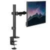 Stalinis monitoriaus laikiklis MACLEAN MC-753N 17–32 colių ekranams, VESA 75x75 / 100x100, maks. 9 kg, pokrypis ±45°, pasukimas ±180°, reguliuojamas aukštis