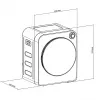 Elektrinė ventiliacinė džiovyklė GreenBlue GB410 — 3 kg talpa, 830 W, ventiliacinė, 5 džiovinimo programos, energijos klasė C