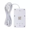 Kištukinis lizdas MACLEAN MCE393 W — 4 lizdai + 3×USB, 110–240V, 2,1A USB, 2500W, 3 m, baltas