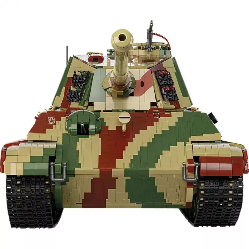 Statybinis žaislinis tankas Cobi Tiger II King Tiger masteliu 1:12 modelis
