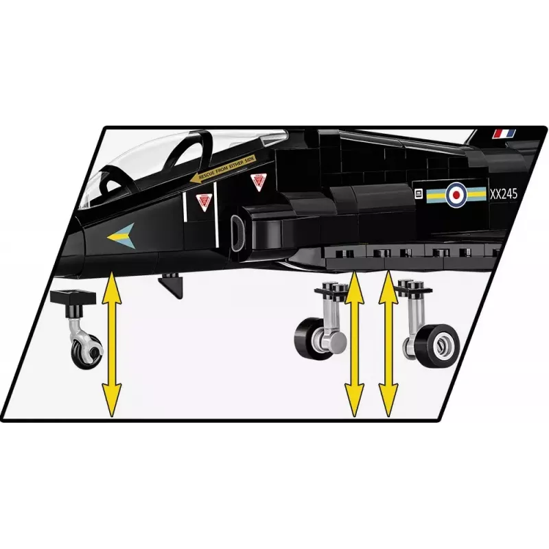 Konstruktorius Cobi BAe Hawk T1 modelio rinkinys 5845 detalės, Cobi