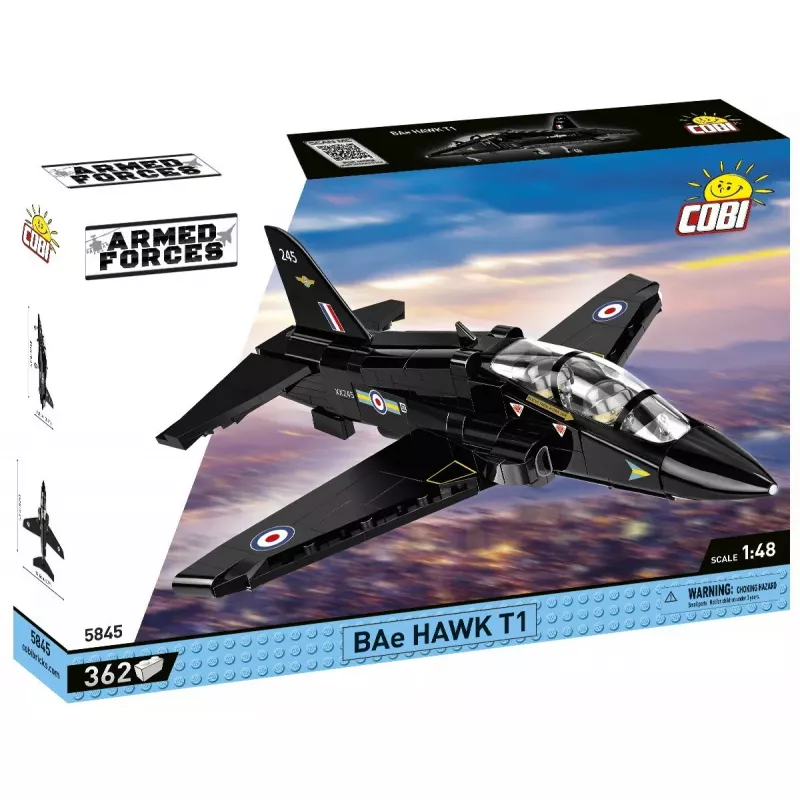 Konstruktorius Cobi BAe Hawk T1 modelio rinkinys 5845 detalės, Cobi