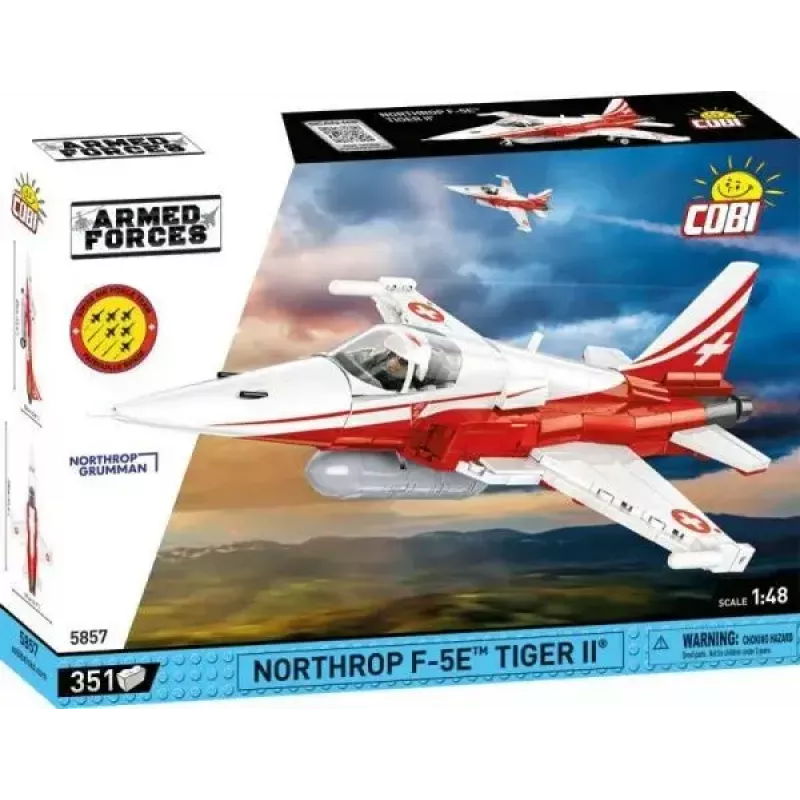 Konstrukcinis žaislas Cobi Northrop F-5E Tiger II modelis 5857 kaladėlių rinkinys