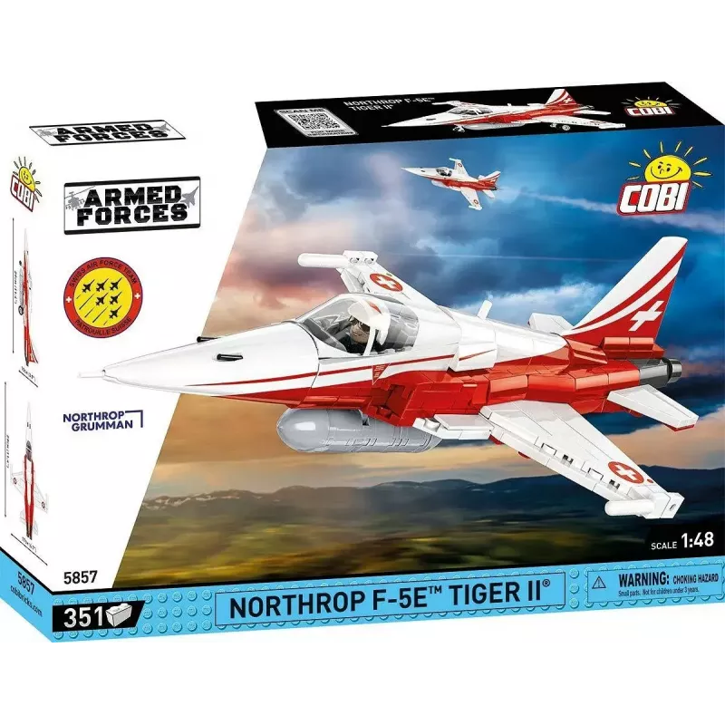 Konstrukcinis žaislas Cobi Northrop F-5E Tiger II modelis 5857 kaladėlių rinkinys