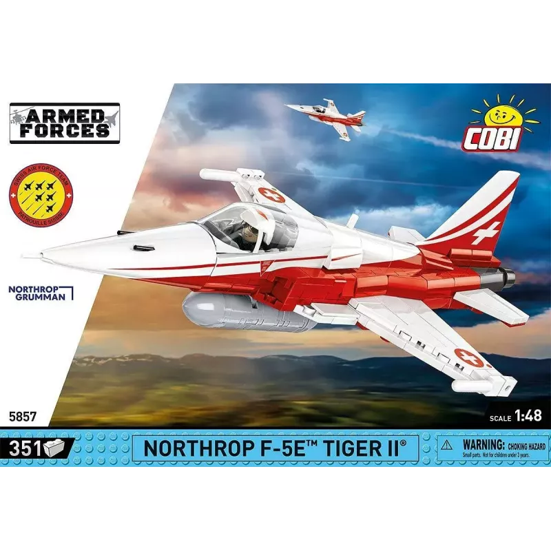 Konstrukcinis žaislas Cobi Northrop F-5E Tiger II modelis 5857 kaladėlių rinkinys