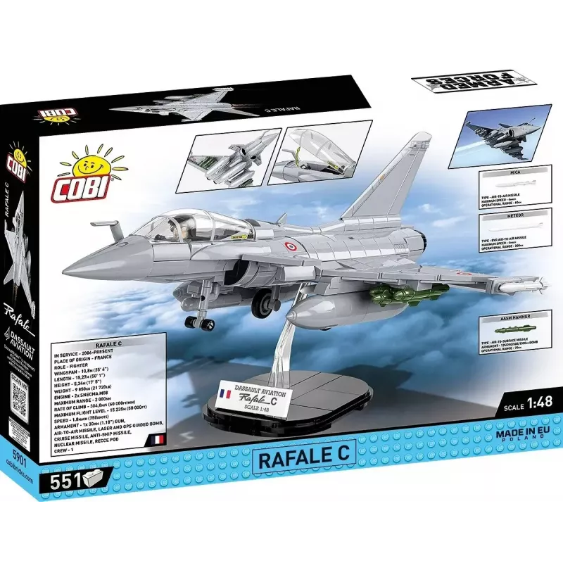 Statybinių blokelių rinkinys Cobi Rafale C 551 vnt. modelis COBl-5901