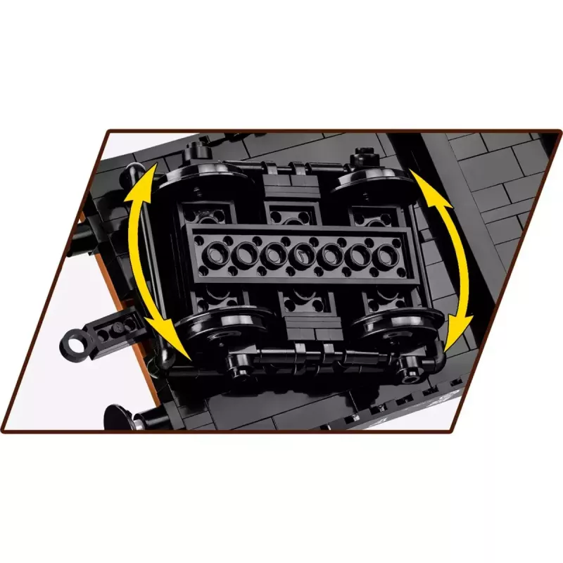Konstrukcinis žaislas Cobi sunkiasvorio platforminio sunkvežimio modelis COBI-6284, mastelis 1:35