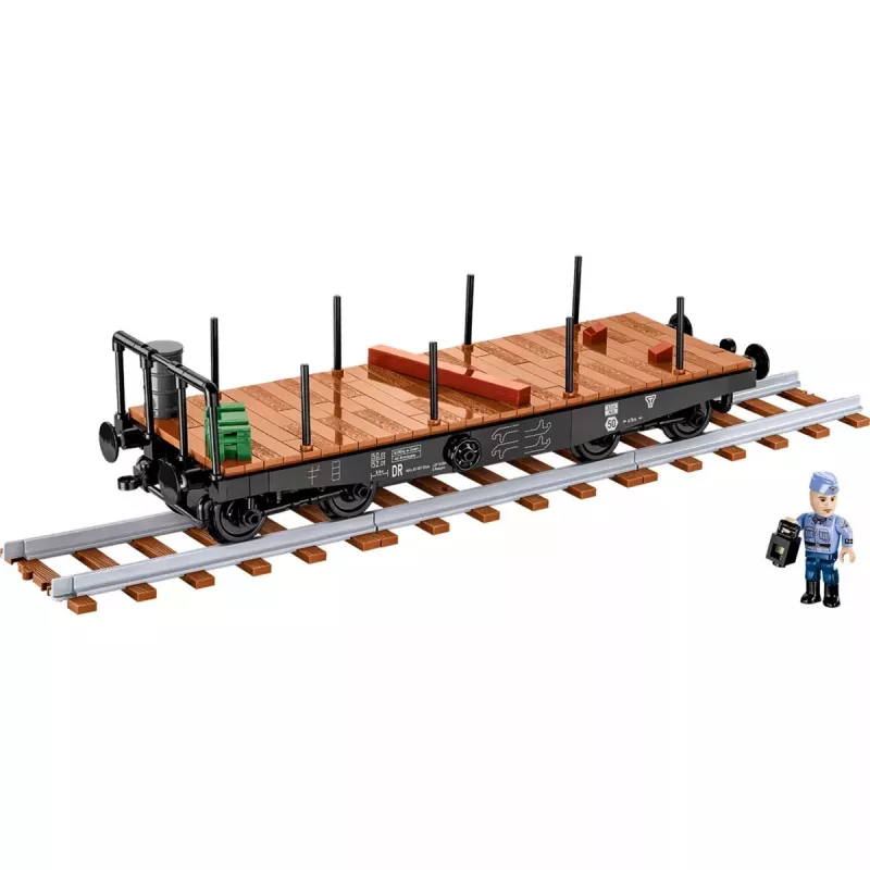Konstrukcinis žaislas Cobi sunkiasvorio platforminio sunkvežimio modelis COBI-6284, mastelis 1:35