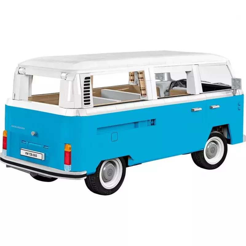 Cobi konstrukcinis žaislas Volkswagen T2b autobusas, šviesiai mėlynas/baltas, mastelis 1:12