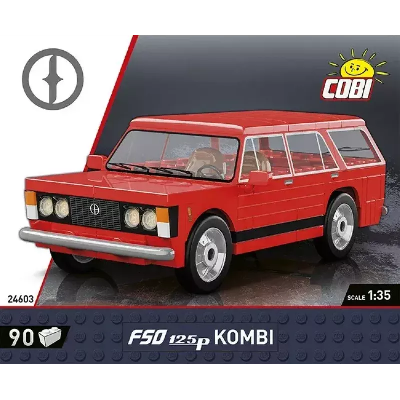 Statybinis blokų rinkinys Cobi Blocks FSO 125p 90 blokų COBI-24603 – 90 plastikinės konstrukcijos blokų