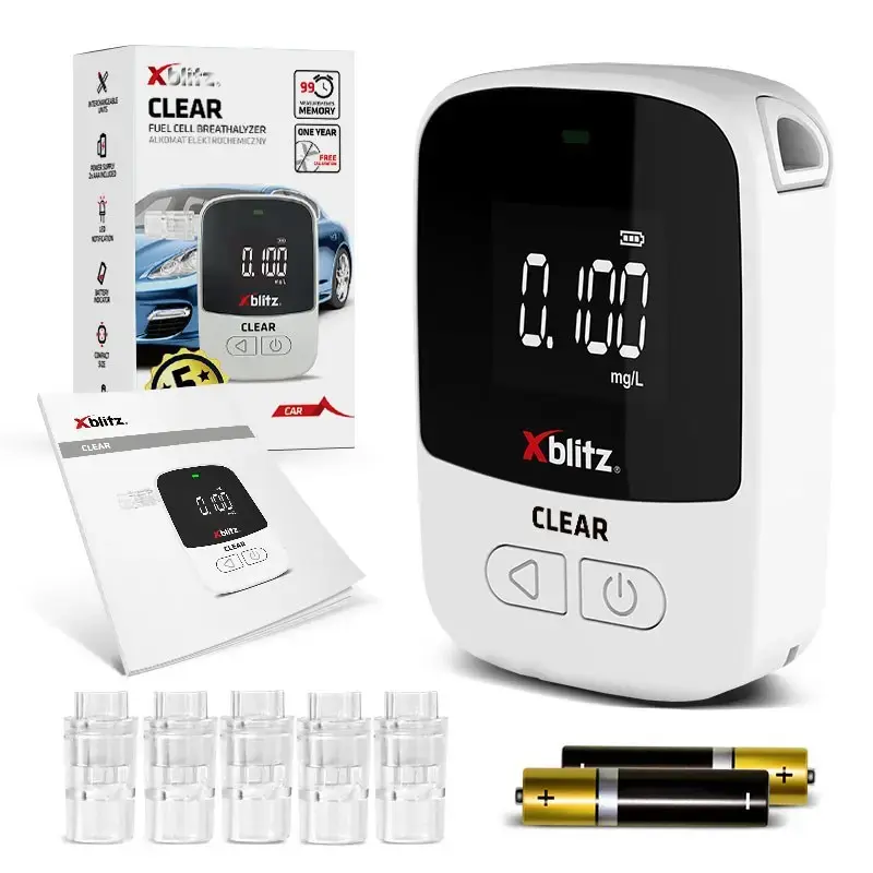 Alkoholio alkotesteris Xblitz XB-CLEAR ELEKTROCHEMINIS jutiklis, nešiojamasis rankinis testeris