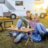 Sulankstomas stalas PROMIS ST90 suvyniojamas, nešiojamas turistinis stalas, vientisa pakuotė