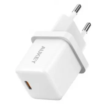 USB-C Mini Įkroviklis Aukey PA-F5 20W PD — Kompaktiškas 20W PD Greitasis Įkroviklis