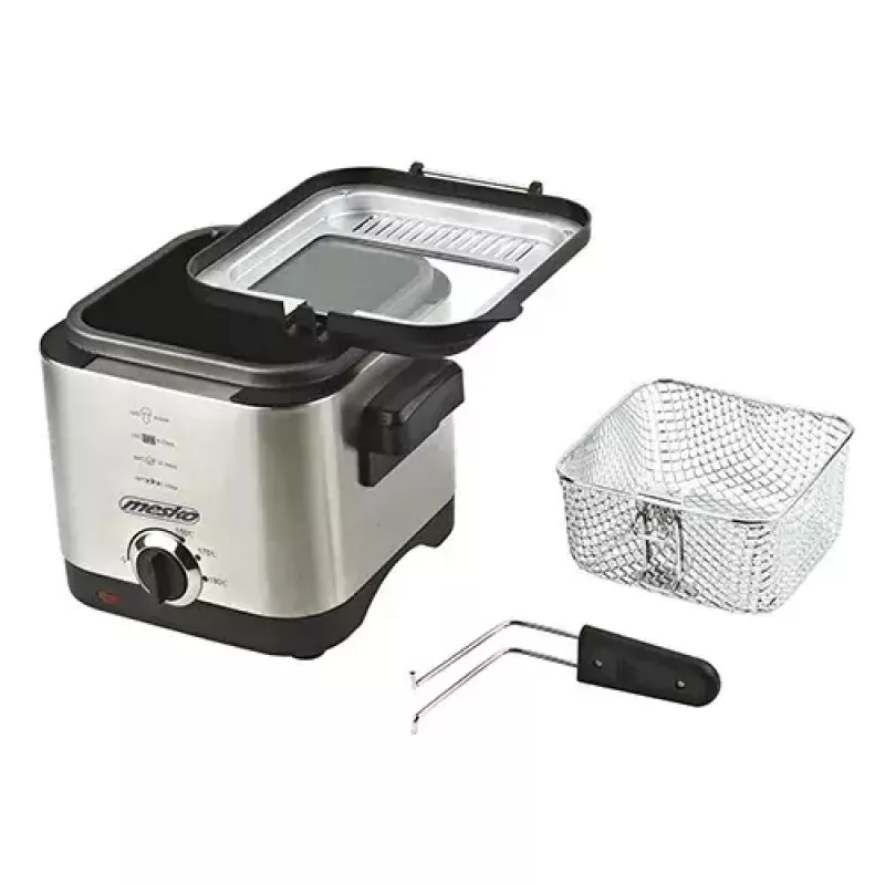Gilioji gruzdintuvė Mesko Home MS 4910 Viena 1,5 l 900 W Juoda Satino plienas
