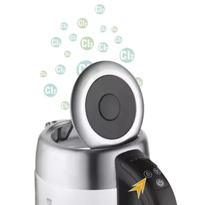 Elektrinis virdulys Adler AD 1247 1,7 L 2200 W Stiklinis korpusas Nerūdijančio plieno elementai Juodas