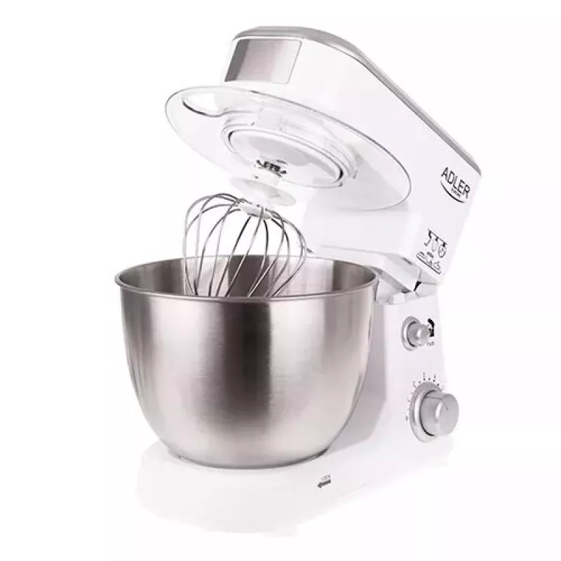 Maisto smulkintuvas Adler AD 4216, 500 W, 4 L nerūdijančio plieno dubuo, baltas