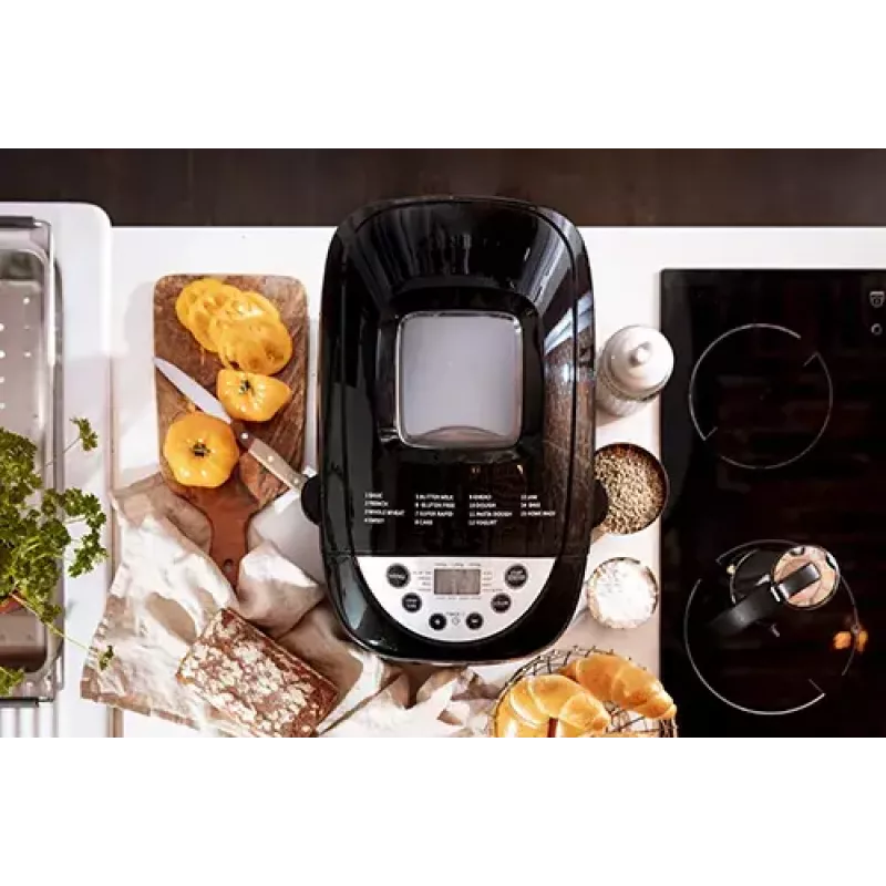 Duonkepė Mesko Home MS 6022 850 W juoda skaitmeninis laikmatis