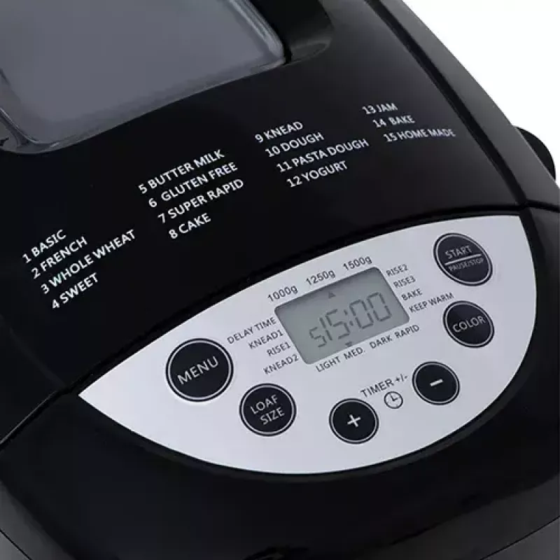 Duonkepė Mesko Home MS 6022 850 W juoda skaitmeninis laikmatis