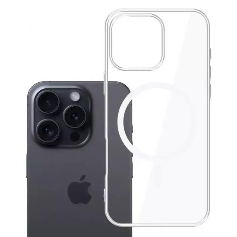 Dėklas 3MK Clear MagCase pro skirtas Apple iPhone 16 Pro permatomas