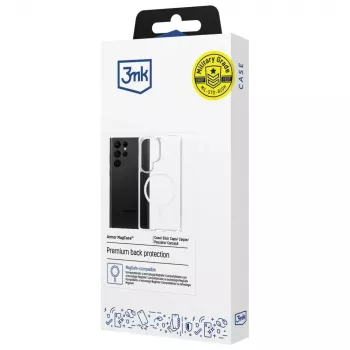 Apsauginis telefono dėklas 3MK Armor MagCase, skirtas Samsung Galaxy S25 Ultra – patvarus, lengvas, suderinamas su magnetiniais priedais