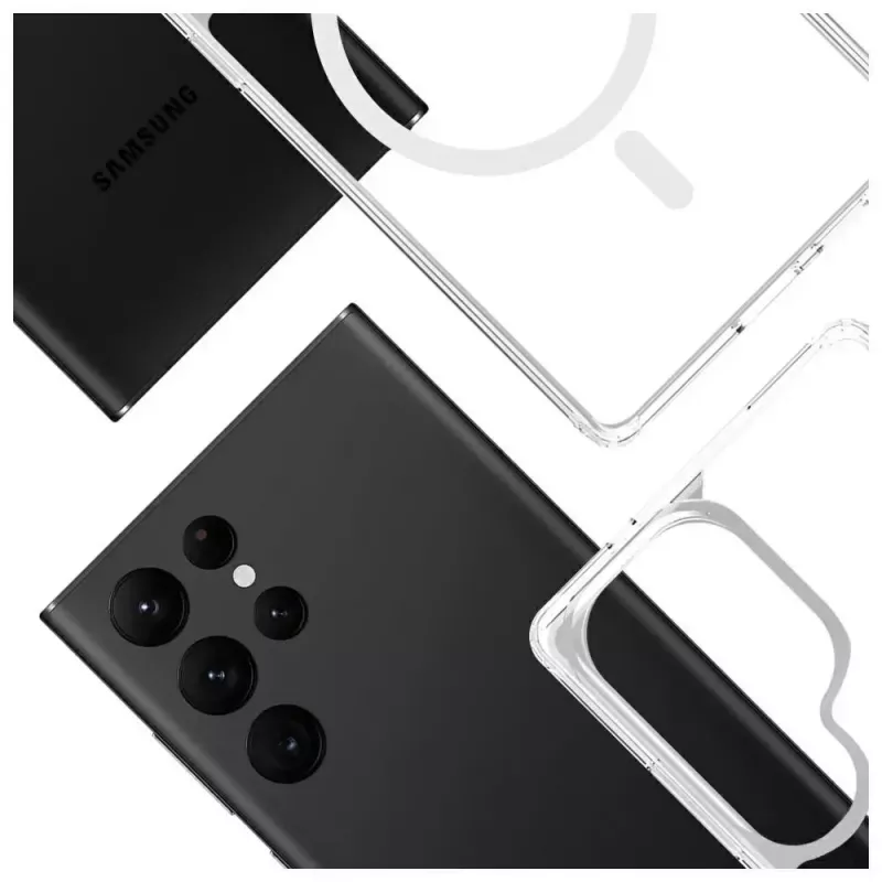 Apsauginis telefono dėklas 3MK Armor MagCase, skirtas Samsung Galaxy S25 Ultra – patvarus, lengvas, suderinamas su magnetiniais priedais