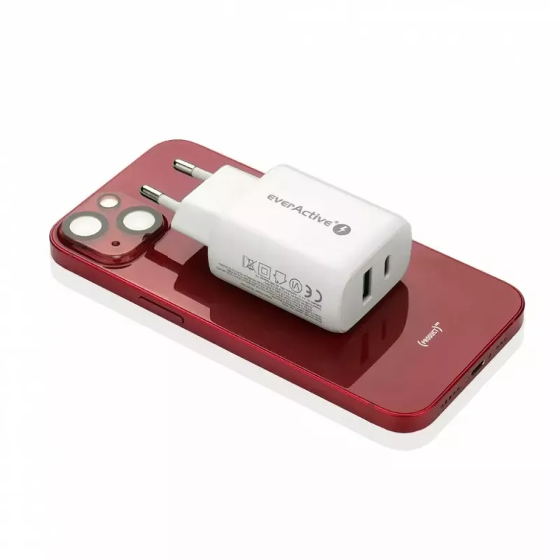 USB-C įkroviklis everActive SC-370Q 25W QC3.0 USB greitasis įkrovimas