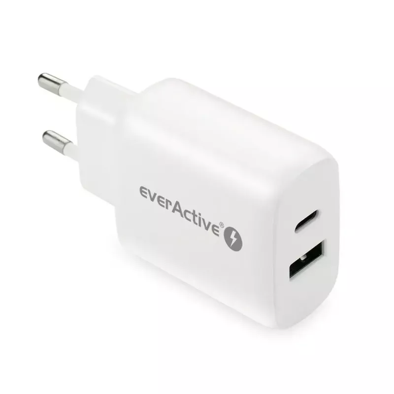 USB-C įkroviklis everActive SC-370Q 25W QC3.0 USB greitasis įkrovimas