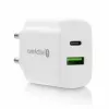 USB-C įkroviklis everActive SC-370Q 25W QC3.0 USB greitasis įkrovimas
