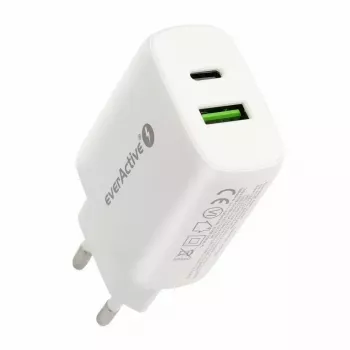 USB-C įkroviklis everActive SC-370Q 25W QC3.0 USB greitasis įkrovimas