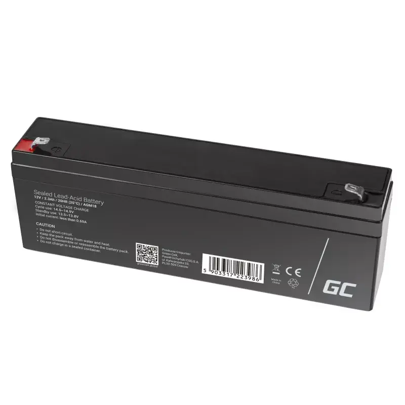 UPS akumuliatorius Green Cell AGM18 12V 2,3Ah