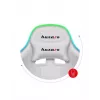 Žaidimų kėdė Huzaro FORCE 4.7 RGB White — paminkštinta medžiaginė sėdynė, maks. apkrova 140 kg, reguliuojamas aukštis 43–53 cm, pasvirimas 90–140°