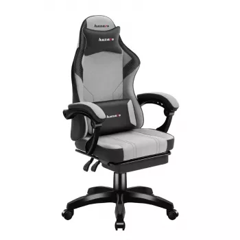 Žaidimų kėdė Huzaro Force 3.7 Pilka — ergonomiškas žaidimų krėslas, reguliuojamas aukštis 107,5–116,5 cm, sėdynės plotis 47 cm