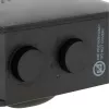Ventiliatorinis elektrinis patalpų šildytuvas Adler AD 7725B, 2000 W, 2 galios lygiai, reguliuojamas termostatas, juodas