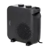 Ventiliatorinis elektrinis patalpų šildytuvas Adler AD 7725B, 2000 W, 2 galios lygiai, reguliuojamas termostatas, juodas