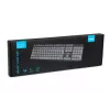 Laidinė USB klaviatūra IBOX Eris IKC2010G — pilno dydžio 105 klavišai, USB, pilka/juoda, atspari vandeniui, 1,8 m laidas