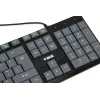 Laidinė USB klaviatūra IBOX Eris IKC2010G — pilno dydžio 105 klavišai, USB, pilka/juoda, atspari vandeniui, 1,8 m laidas