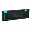 Laidinė USB klaviatūra IBOX Eris IKC2010B — viso dydžio 105 klavišų, USB, atspari vandeniui, juoda