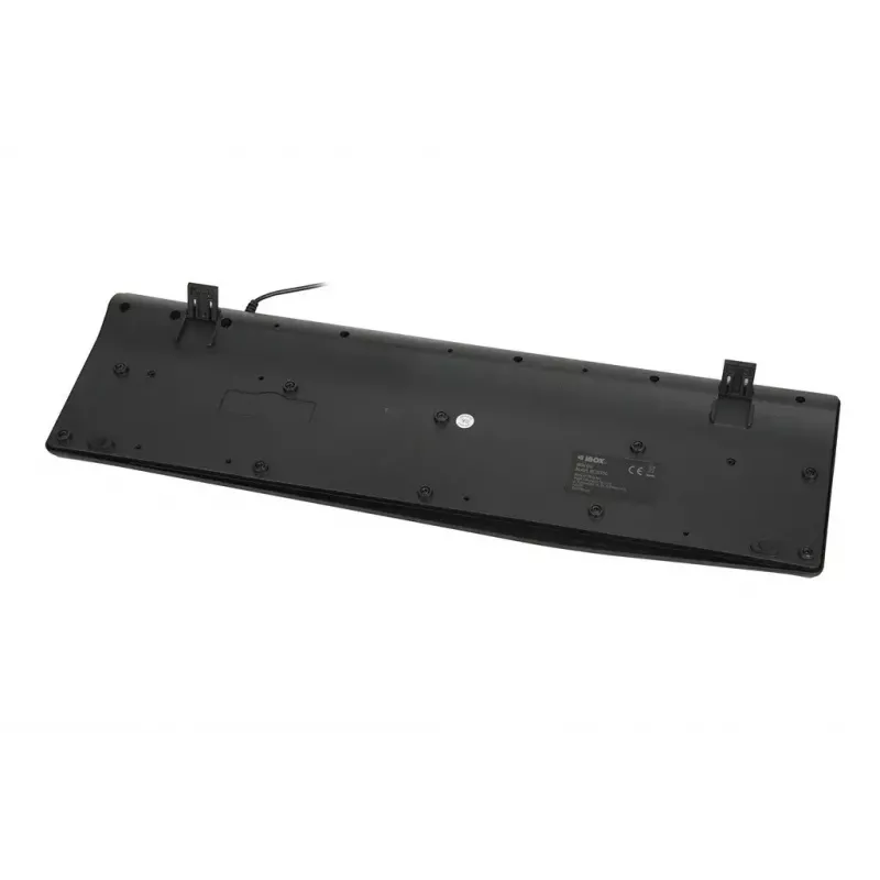 Laidinė USB klaviatūra IBOX Eris IKC2010B — viso dydžio 105 klavišų, USB, atspari vandeniui, juoda