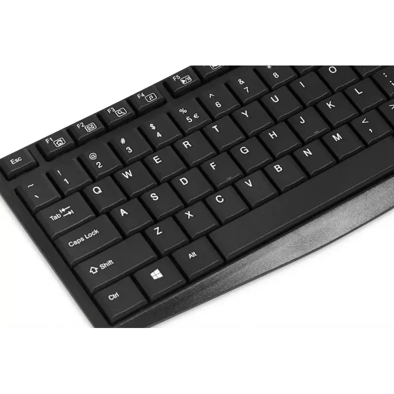 Laidinė USB klaviatūra IBOX Eris IKC2010B — viso dydžio 105 klavišų, USB, atspari vandeniui, juoda
