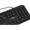 Laidinė USB klaviatūra IBOX Eris IKC2010B — viso dydžio 105 klavišų, USB, atspari vandeniui, juoda