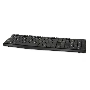 Laidinė USB klaviatūra IBOX Eris IKC2010B — viso dydžio 105 klavišų, USB, atspari vandeniui, juoda