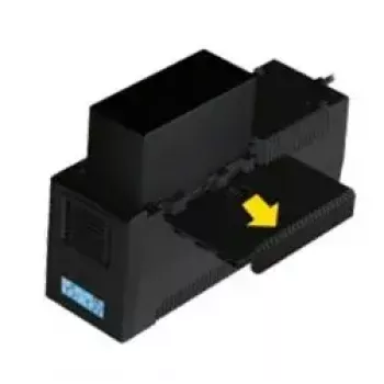 UPS ORVALDI ID1K5CH 1,5 kVA (900 W) linijinės sąveikos, 24 V baterija, LCD, USB, kompaktiškas juodas