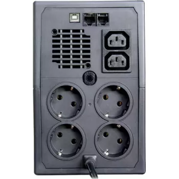 UPS ORVALDI ID1K5CH 1,5 kVA (900 W) linijinės sąveikos, 24 V baterija, LCD, USB, kompaktiškas juodas