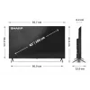 Sharp 43HL4265E televizorius 109,2 cm (43 colių) 4K Ultra HD išmanusis televizorius Wi-Fi juoda