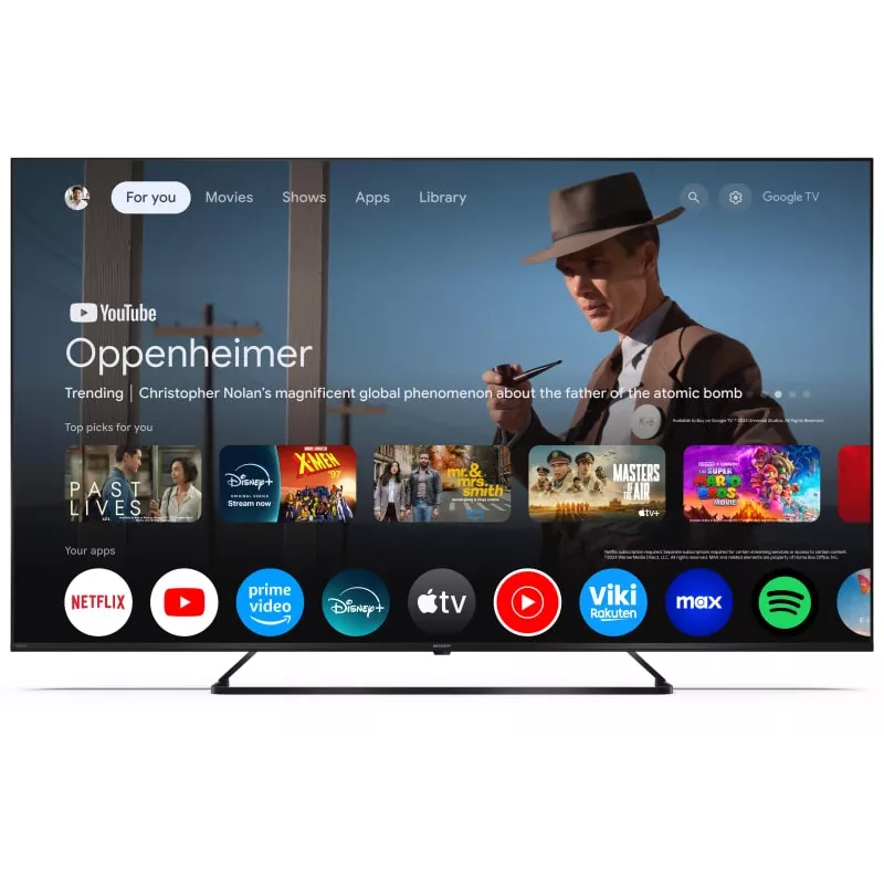 Sharp 55HP6265E TV 139.7 cm (55 colių) 4K Ultra HD išmanusis televizorius Wi-Fi juoda