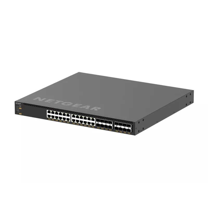 NETGEAR M4350-24X8F8V Valdomas L3 10G Ethernet (100/1000/10000) Maitinimas per Ethernet (PoE) 1U Juoda